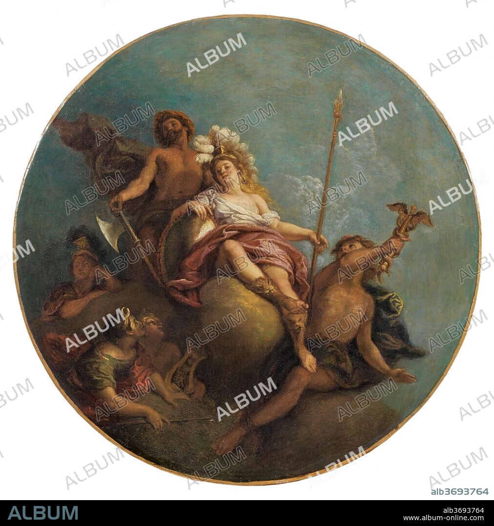 CHARLES DE LA FOSSE. Minerva surrounded by Mercury, Diana, Apollo and Vulcan.