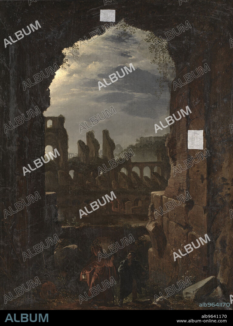 FRANZ LUDWIG CATEL. View of the Colosseum in Moonlight, 1826-1839.
