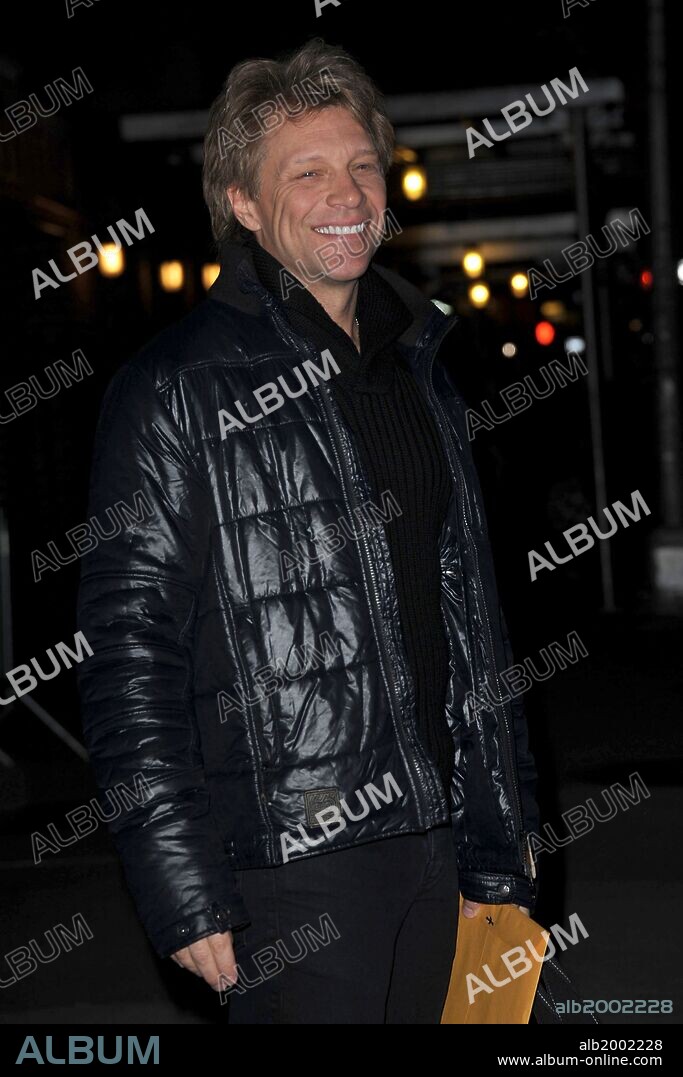 Dec. 20, 2012 - New York, NY, USA - December 20, 2012...New York City....Jon Bon Jovi tapes an appearance on the Late Show with David Letterman on December 20, 2012 in New York City. 20/12/2012