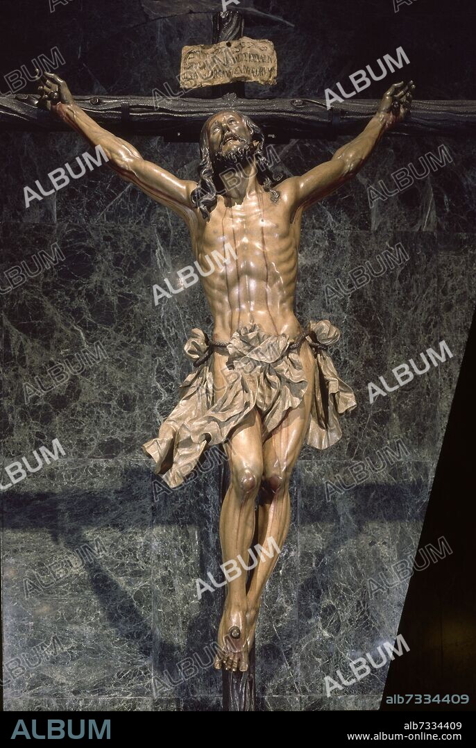 FRANCISCO RUIZ GIJON. CRUCIFICADO DE LA EXPIRACION - EL CACHORRO - 1682 - BARROCO ESPAÑOL.