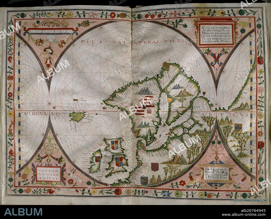 FERNAO VAZ DOURADO (1520-1580). ATLAS PORTULANO - 1568.