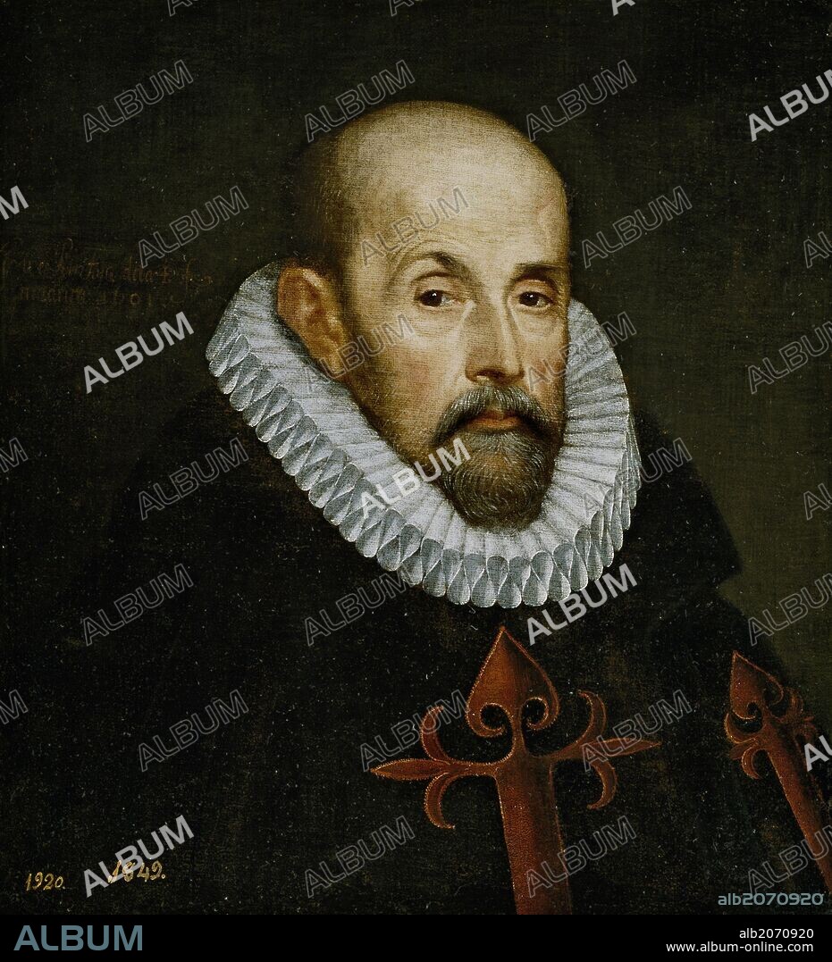 Juan Pantoja de la Cruz / 'Un caballero santiaguista', 1601, Spanish School, Oil on canvas, 51 cm x 47 cm, P01034.