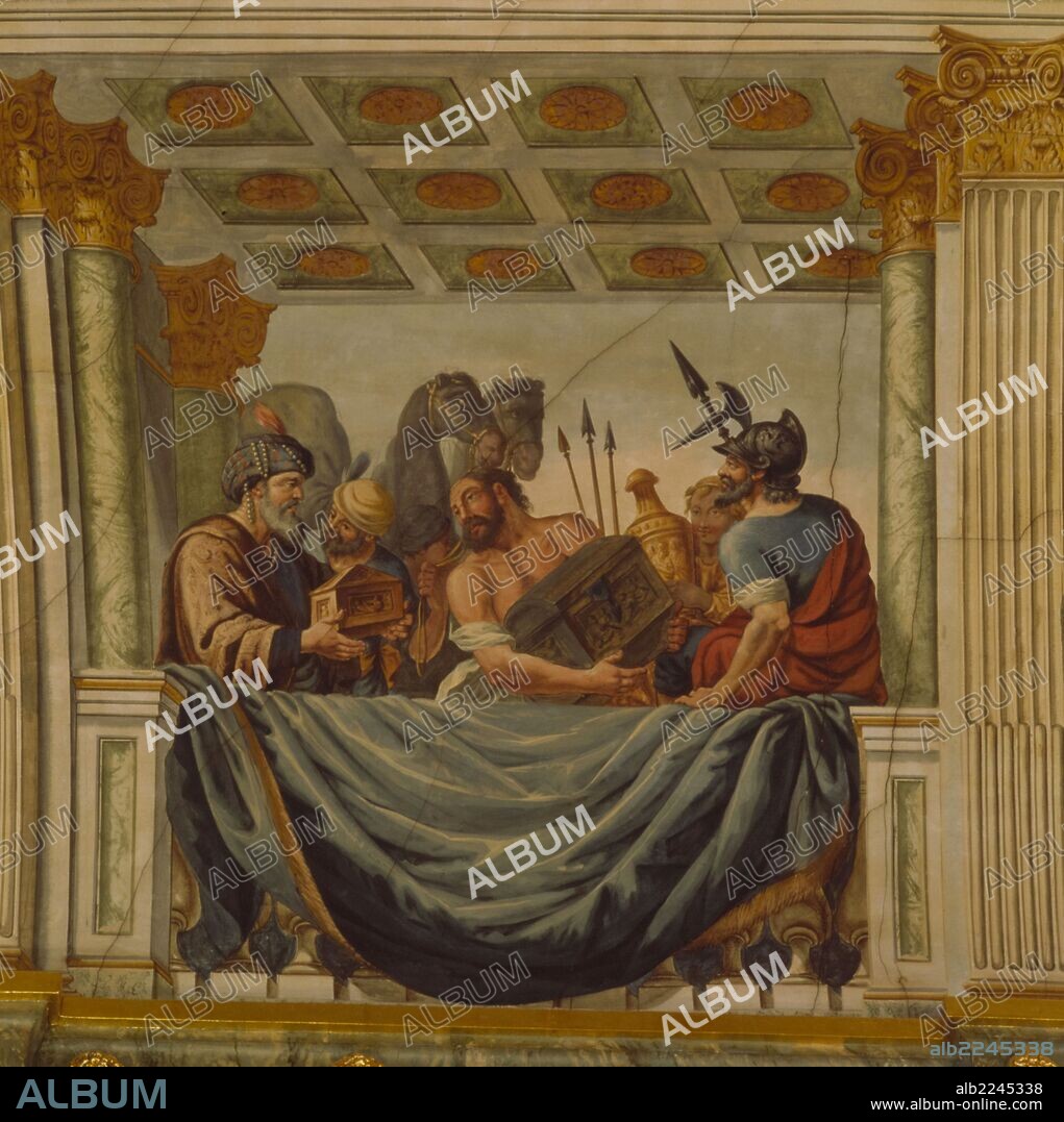 PERE PAU MONTAÑA I PLACETA. Pere Pau Montanyà. Pinturas del Palacio Bofarull, 1788.