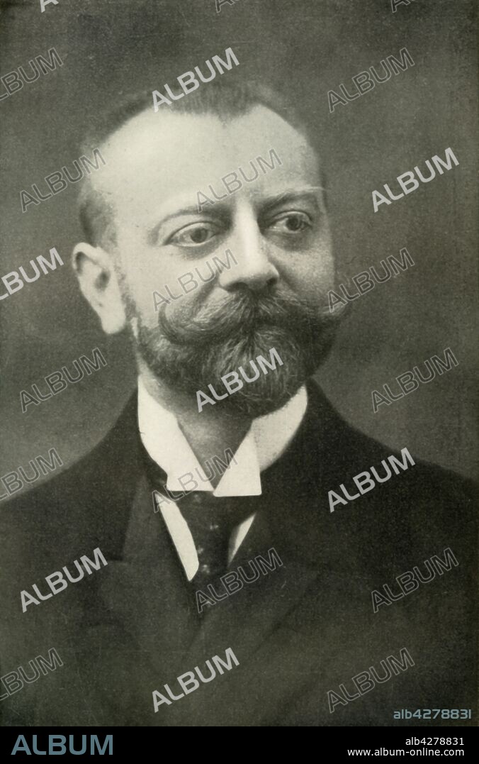 'Adolphe Max (Burgomaster of Brussels)', (1919). Portrait of Belgian liberal politician Adolphe Eugène Jean Henri Max (1869-1939), Mayor of occupied Brussels during the First World War, 1914-1919. From "The History of the Great European War: its causes and effects", Vol. II, by W. Stanley Macbean Knight. [Caxton Pulishing Company, Limited, London, 1919].
