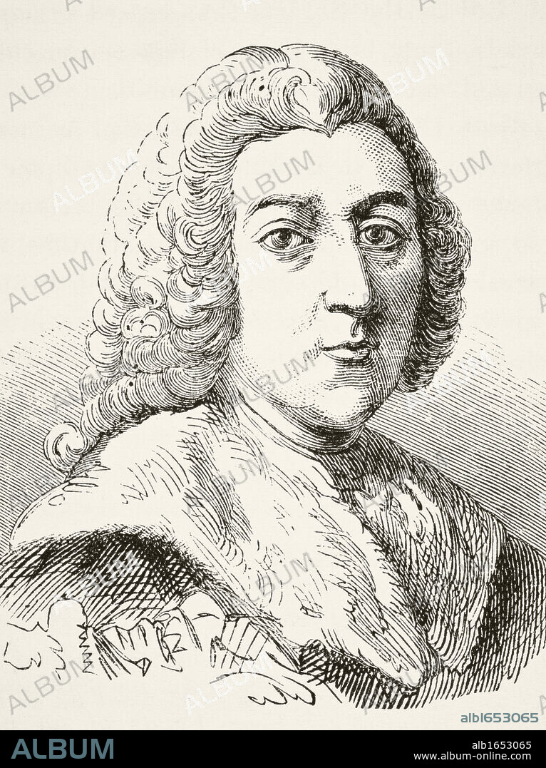 William Pitt The Elder 1st Earl of Chatham 1708 to 1788. British statesman and twice Prime Minister. From The National and Domestic History of England by William Aubrey published London circa 1890.
