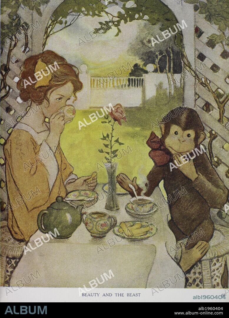 JESSIE WILLCOX SMITH and ANNA ALICE CHAPIN. Beauty and the beast. The Now-a-days Fairy Book. G. G. Harrap & Co.: London, 1922. Source: 1874.f.24, opposite 68. Language: English.