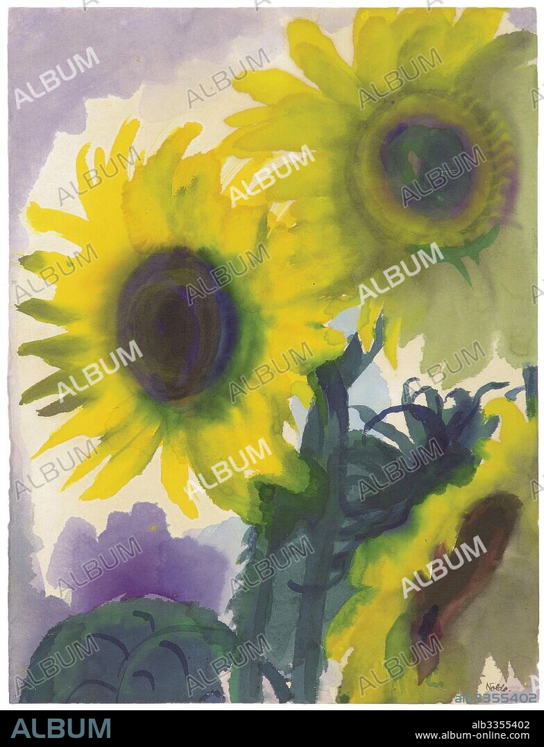 EMIL NOLDE. The Sunflowers.