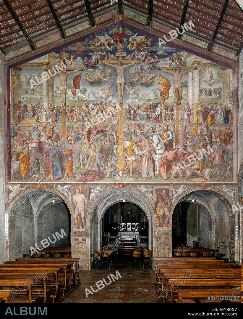 Lugano, Church of St. Mary of Angels: "Passion and Crucifixion of Christ", frescoes by Bernardino Luini, 1529.