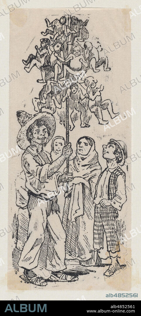 A vendor selling toys, ca. 1880-1910.