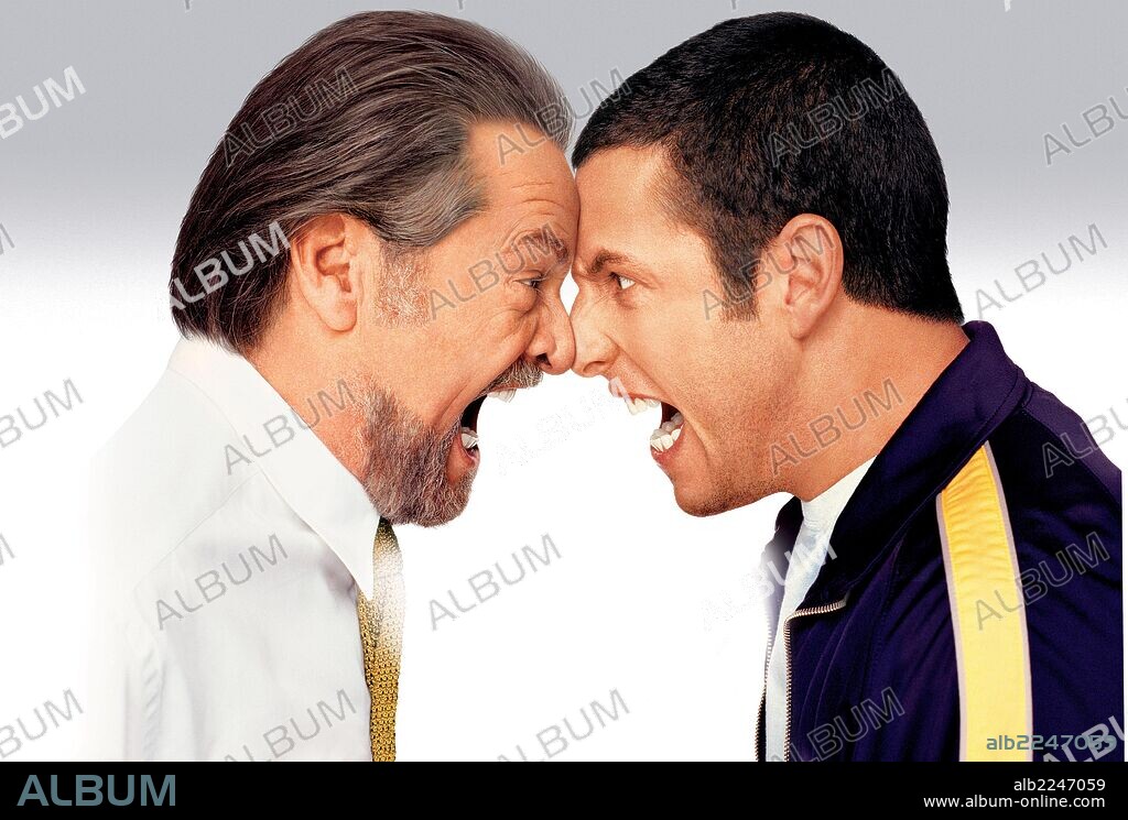 ADAM SANDLER and JACK NICHOLSON in ANGER MANAGEMENT, 2003, directed by PETER SEGAL. Copyright COLUMBIA PICTURES.