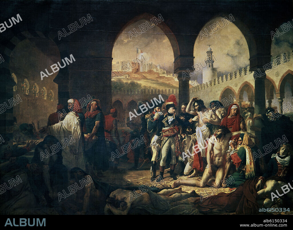 ANTOINE-JEAN GROS. General Bonaparte Visiting the Plague-Stricken at Jaffa - 1804 - 523 x 715 cm - oil on canvas - French Neoclassicism.