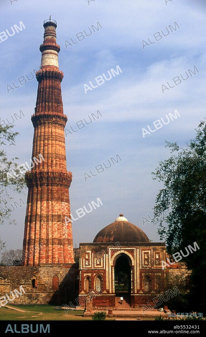 Construction of the Qutb Minar was started in 1192 by Qutb-ud-din Aibak, the first Sultan of Delhi, and was carried on by his successor, Iltutmish. In 1368, Firoz Shah Tughlaq constructed the fifth and the last storey. Delhi is said to be the site of Indraprashta, capital of the Pandavas of the Indian epic Mahabharata. Excavations have unearthed shards of painted pottery dating from around 1000 BCE, though the earliest known architectural relics date from the Mauryan Period, about 2,300 years ago. Since that time the site has been continuously settled. The city was ruled by the Hindu Rajputs between about 900 and 1206 CE, when it became the capital of the Delhi Sultanate. In the mid-seventeenth century the Mughal Emperor Shah Jahan (1628–1658) established Old Delhi in its present location, including most notably the Red Fort or Lal Qila. The Old City served as the capital of the Mughal Empire from 1638 onwards.  Delhi passed under British control in 1857 and became the capital of British India in 1911. In large scale rebuilding, parts of the Old City were demolished to provide room for a grand new city designed by Edward Lutyens. New Delhi became the capital of independent India in 1947.