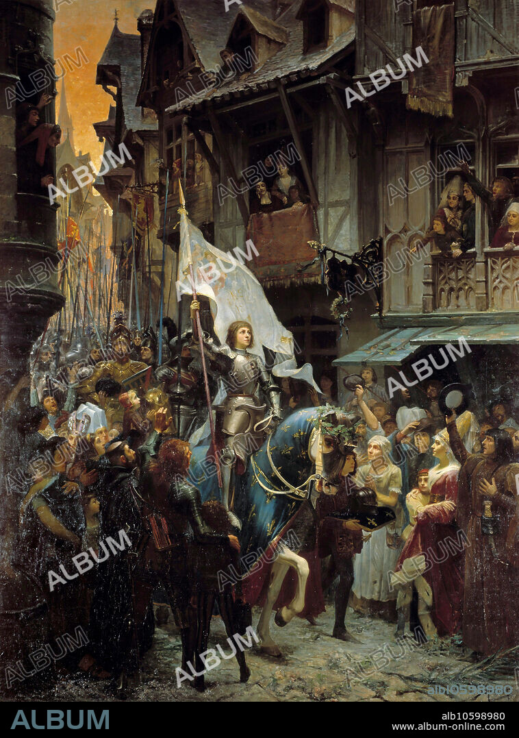 JEAN-JACQUES SCHERRER. ) Joan of Arc, victorious over the English, returns to Orleans and is acclaimed by the population.