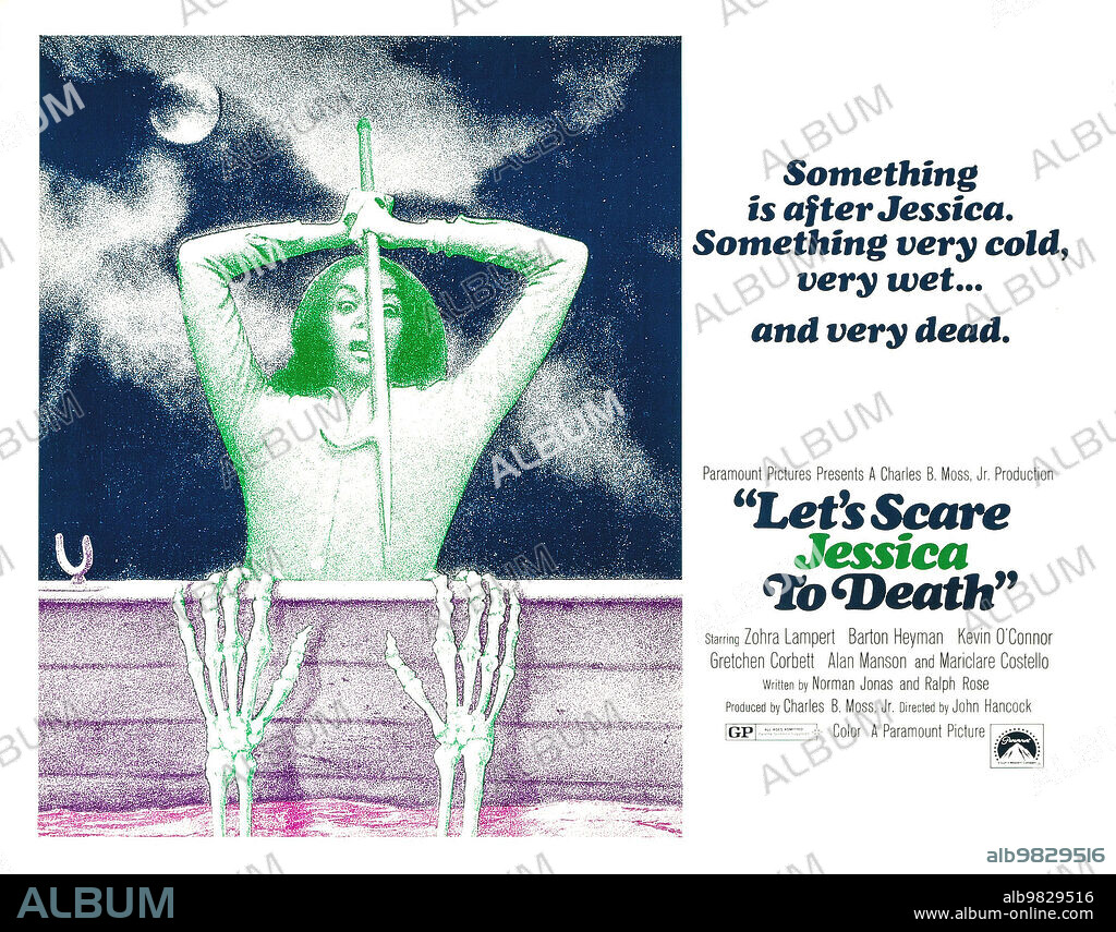 Poster de LA MALDICION DE LOS BISHOP, 1971 (LET'S SCARE JESSICA TO DEATH), dirigida por JOHN HANCOCK. Copyright UNIVERSAL PICTURES.