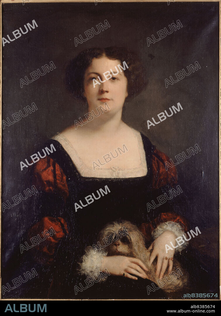 GUSTAVE RICARD. Portrait of Apollonie Sabatier (1822-1889), known as "the president", c1850.
