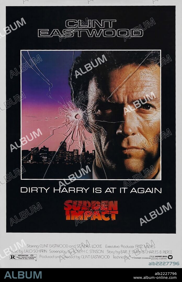 Plakat zu SUDDEN IMPACT, 1983, unter der Regie von CLINT EASTWOOD. Copyright WARNER/MALPASO.