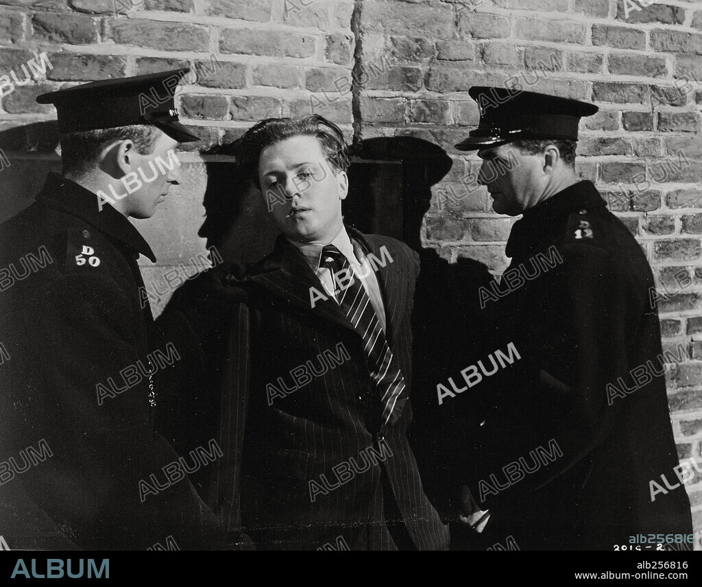 RICHARD ATTENBOROUGH in BOYS IN BROWN, 1949, directed by MONTGOMERY TULLY. Copyright GAINSBOROUGH FILMS.