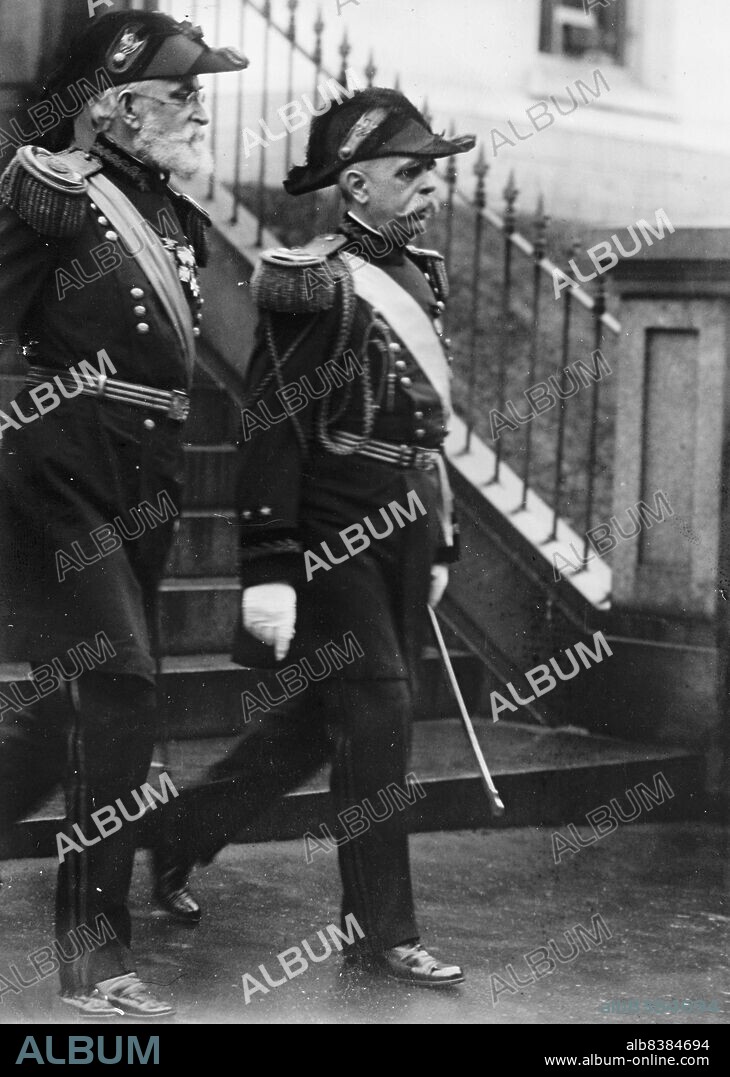 HARRIS & EWING. New Years Reception - Major General Frederick Crayton Ainsworth, U.S.A., 1911. [Fred C. Ainsworth was a surgeon in the United States Army, later Adjutant General].