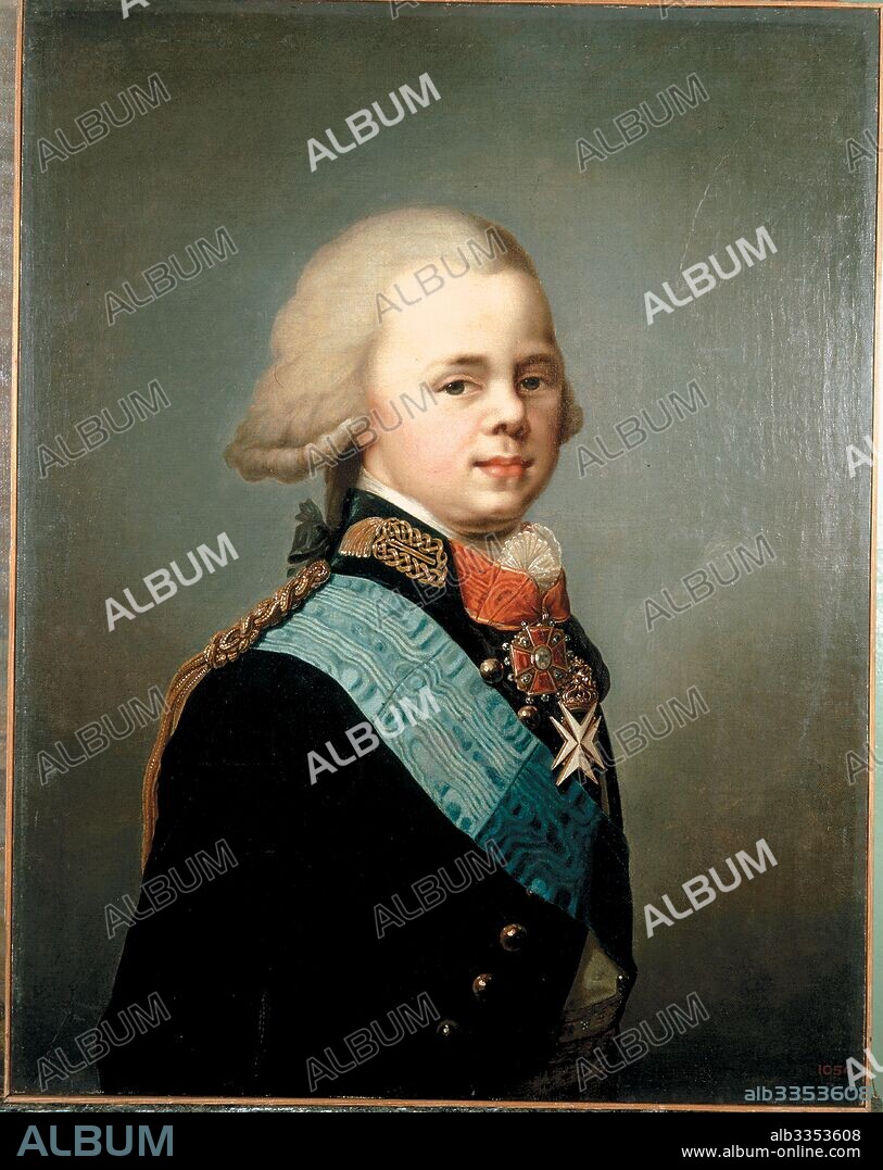 LAMPI, JOHANN-BAPTIST, THE YOUNGER. Portrait of Grand Duke Constantine Pavlovich of Russia (1779-1831).