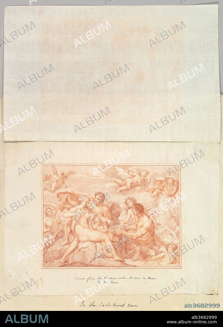 Acis and Galatea. Artist: After Carlo Maratti (Italian, Camerano 1625-1713 Rome); William Kent (British, Bridlington, Yorkshire ca. 1685-1748 London). Dimensions: Sheet: 6 1/8 x 8 in. (15.5 x 20.3 cm). Date: 1708 (?).