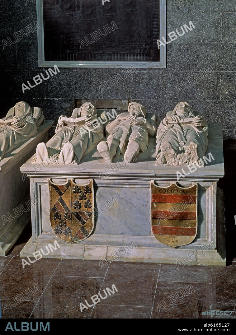 ANTONIO MARIA APRILE (1500-1550). SEPULCRO DE PERAFAN DE RIBERA II Y SUS ESPOSAS - SIGLO XVI.