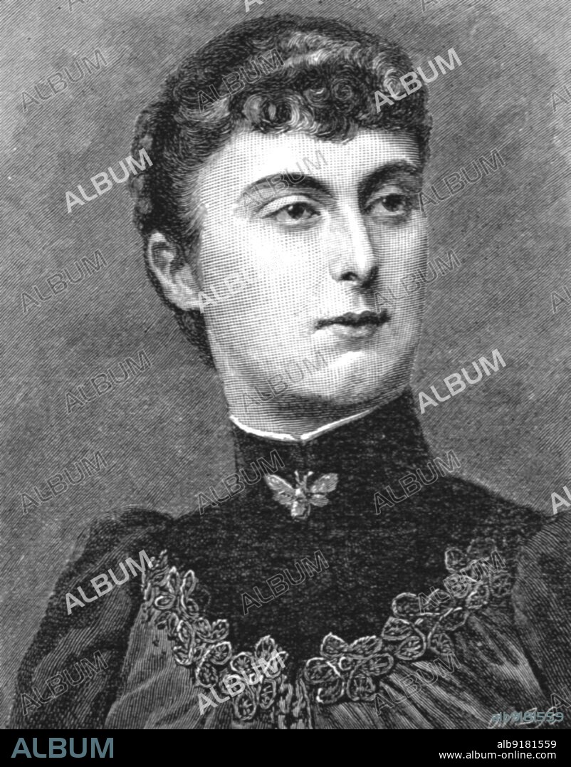 ''The Marriage of HRH Princess Louise of Schleswig-Holstein and HH Prince Aribert of Anhalt at St. Georges Chapel, Windsor, on July 6, 1891; The Lady Edith Ward', 1891. From "The Graphic. An Illustrated Weekly Newspaper", Volume 44. July to December, 1891.