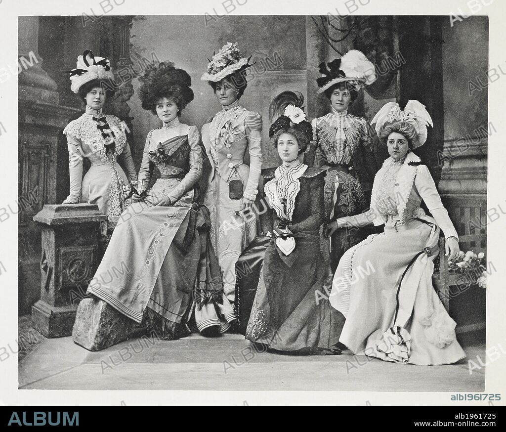 LIONEL MONCKTON. The Gaiety Girls. Group photograph of the cast. Souvenir of "A Runaway Girl," a musical comedy ... prepared for presentation to the audience at the Gaiety Theatre on the 300th performance of the play, etc. [The music of ten songs with portraits of the cast.]. London, 1898. Dancers. Actresses. Source: H.3645.d. frontispiece. Language: English.