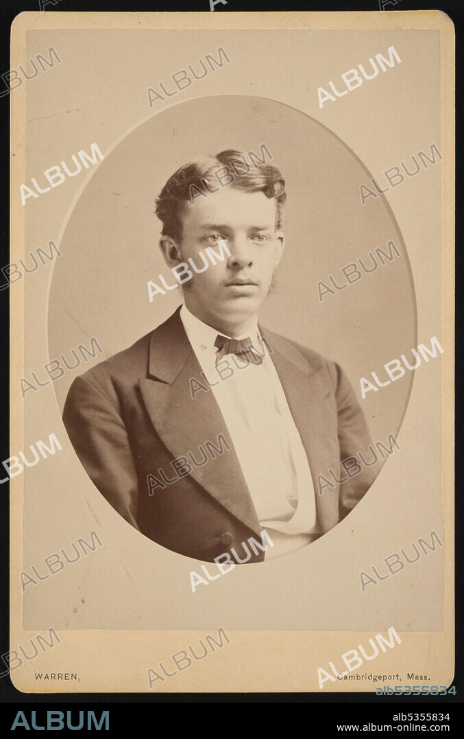 GEORGE K WARREN. Portrait of George Brown Goode (1851-1896), Between 1866 and 1870. While a student at Wesleyan University, Middletown, Connecticut.