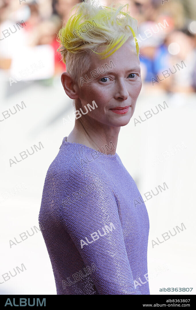 September 6, 2022, Venice, Italy: Tilda Swinton attends the premiere of 'The Eternal Daughter' during the 79th Venice International Film Festival at Palazzo del Cinema on the Lido in Venice, Italy, on 06 September 2022. Photo: Alec Michael (Credit Image: © Alec Michael via ZUMA Press).