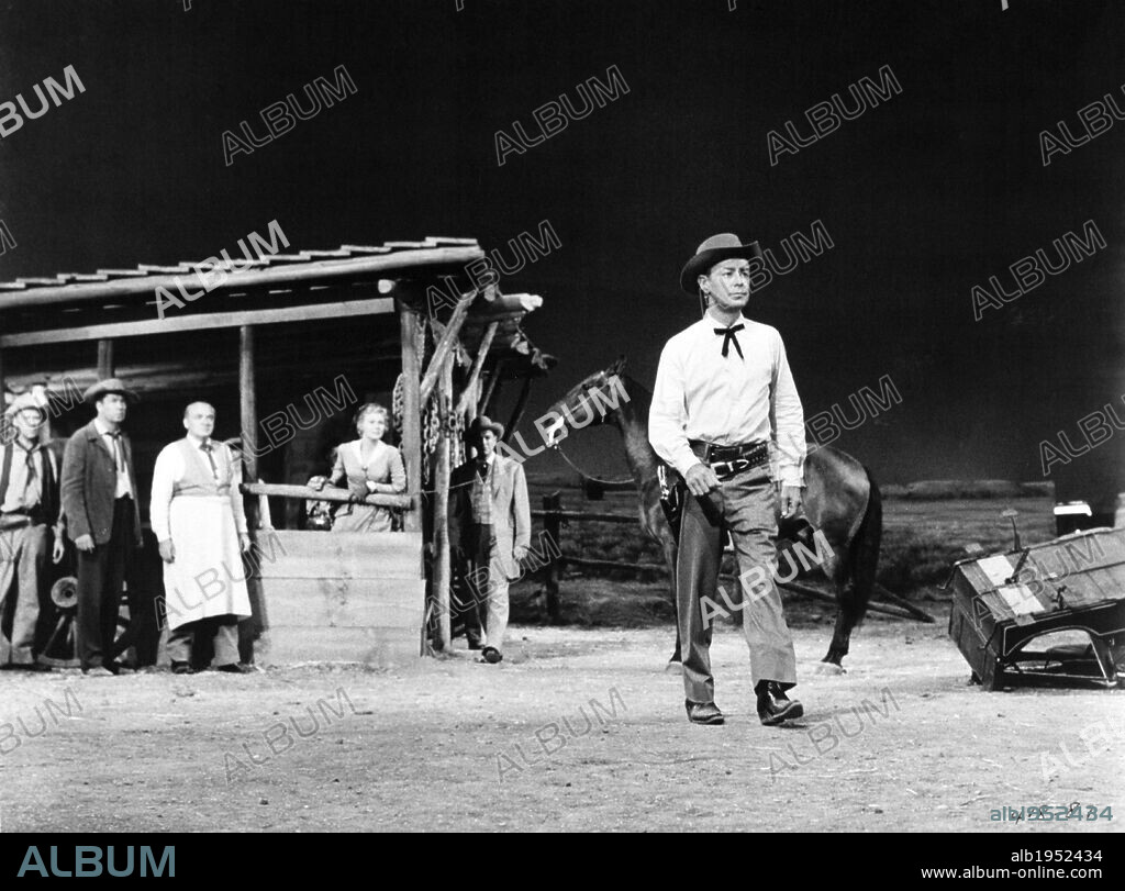 ALAN LADD in THE BIG LAND, 1957, unter der Regie von GORDON DOUGLAS. Copyright WARNER BROTHERS.