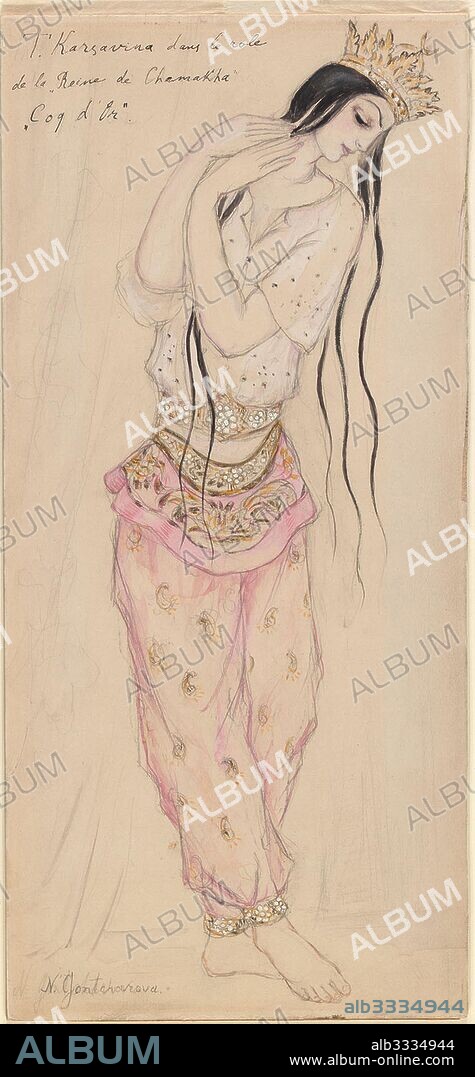 NATALIA SERGEEVNA GONCHAROVA. Tamara Karsavina as Queen of Shemakha in The Golden Cockerel by N. Rimsky-Korsakov.
