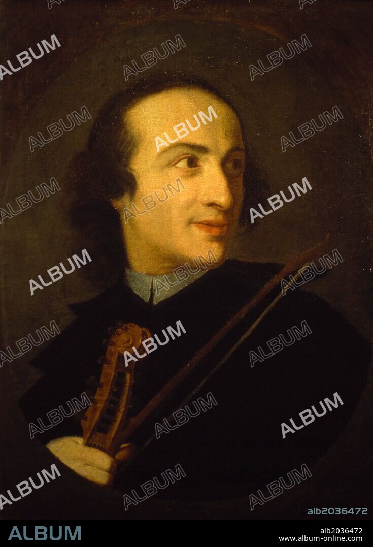 Retrato de Giuseppe Tartini compositor y violinista italiano.