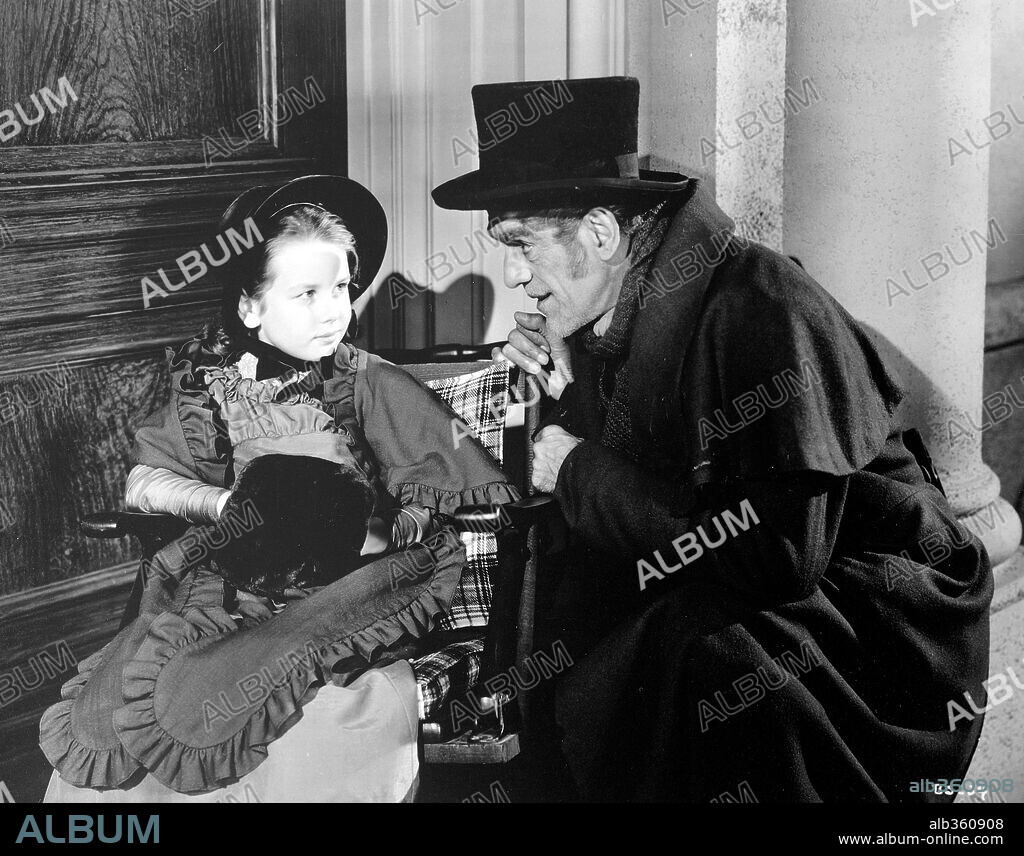 BORIS KARLOFF in THE BODY SNATCHER, 1945, directed by ROBERT WISE. Copyright RKO.