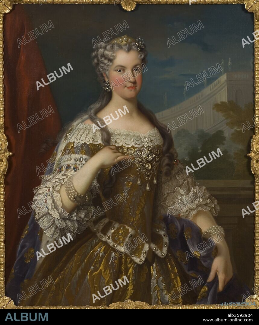 VAN LOO, JEAN BAPTISTE, COPY AFTER. Portrait of Marie Leszczynska, Queen of France (1703-1768).