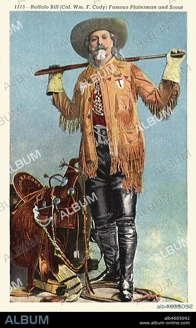 Buffalo Bill Colonel William F. Cody with Saddle.