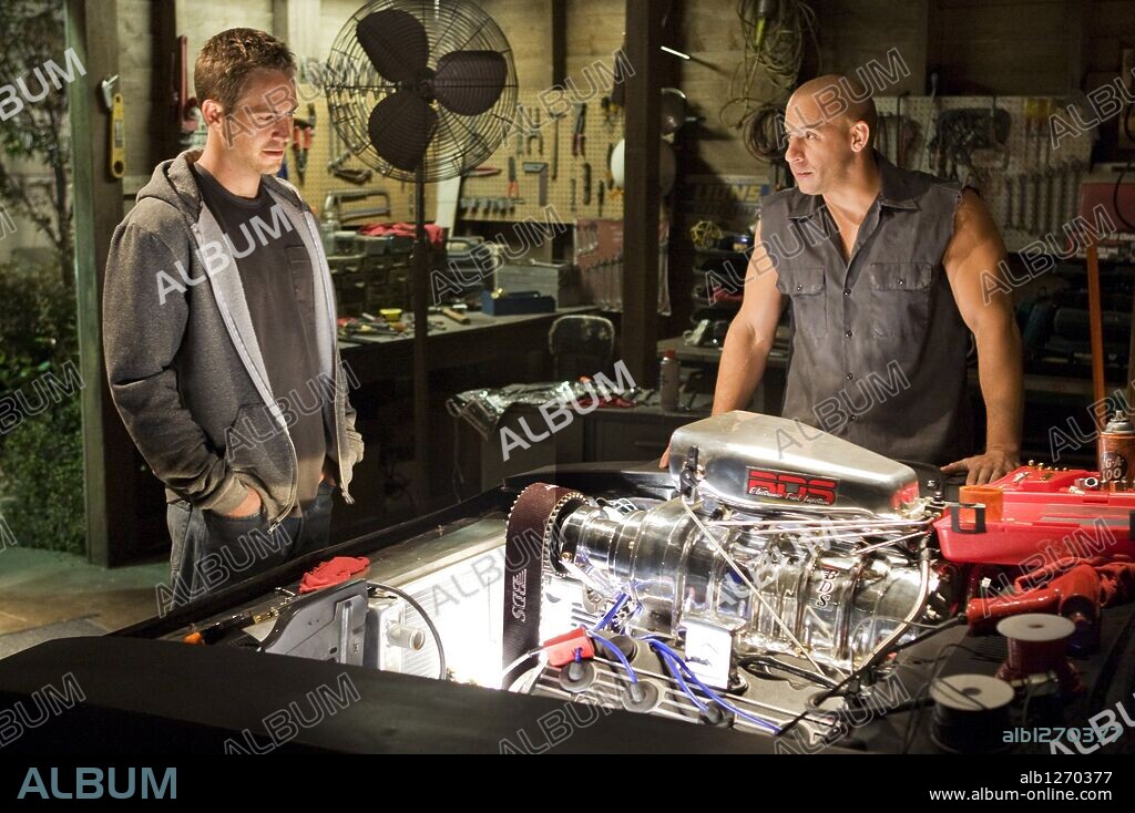 PAUL WALKER und VIN DIESEL in FAST & FURIOUS, 2009, unter der Regie von JUSTIN LIN. Copyright UNIVERSAL PICTURES.
