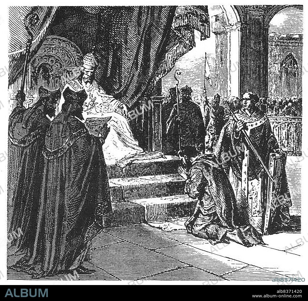 Louis I (778-840), also known as Louis the Pious, Louis the Fair and Louis the Debonaire, was the sole surviving adult son of Emperor Charlemagne and Hildegard. Louis ruled from Aquitaine, charged by his father with defending the empire's southwestern frontier from the Muslims of Spain. He conquered Barcelona in 801 and asserted Frankish dominance over Pamplona and the Basques south of the Pyrenees in 812. He was named as co-emperor and King of the Franks by his father in 813, before becoming sole ruler in 814.<br/><br/>. When he became sole emperor, he appointed his adult sons Lothair, Pepin and Louis to roles in his government, seeking to establish a suitable division of the realm among them. Several embarrassments and tragedies marred his first decade of rule however, including his brutal tratment of his newphew Bernard of Italy, for which he atoned in a public act of self-debasement. In the 830s, the Holy Roman Empire was beset by various civil wars between Louis' sons, made worse when he tried to include his son Charles by his second wife into his succession plans.<br/><br/>. Louis was deposed from 833-834, but soon regained his throne and largely restored order to the empire. He died in 840, and three years of civil war followed his death. Ultimately, Louis is generally compared unfavourably to his legendary father, though his reign faced distinctly different problems.