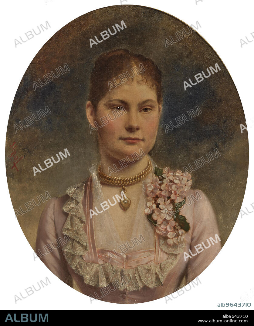 LUDWIG GRAF. Portrait of Duchess Marie Amelie of Württemberg (1865-1883).