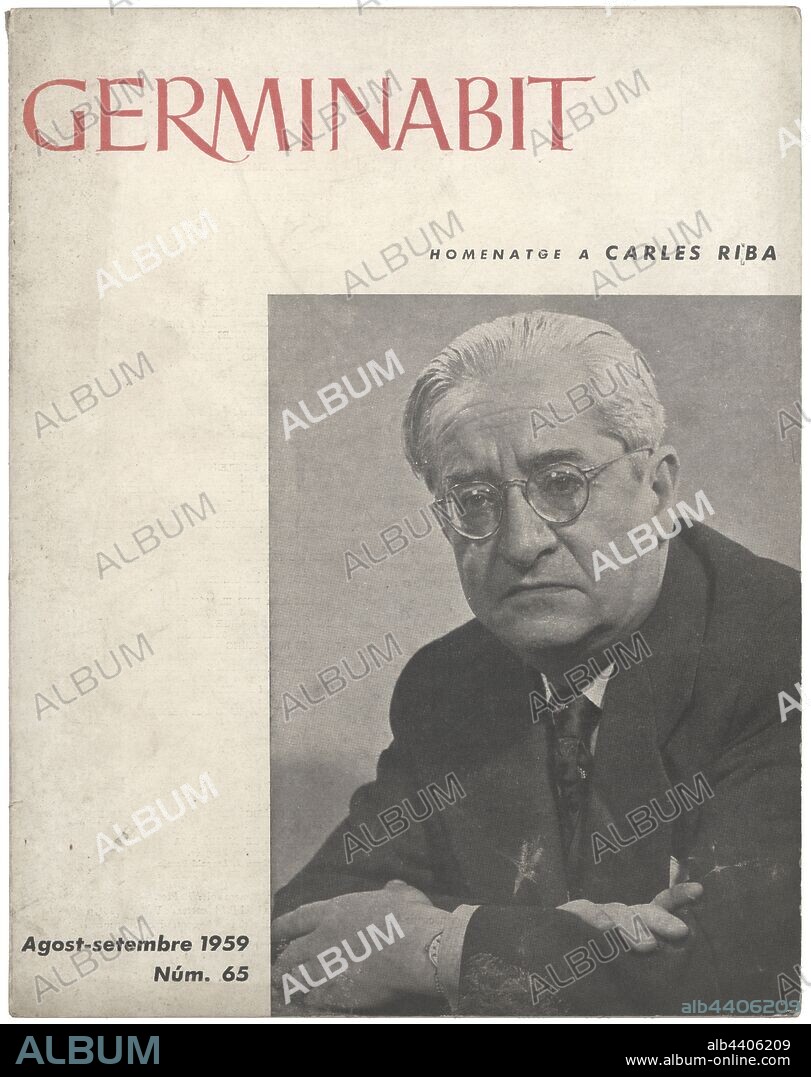 Portada de la revista Germinabit, circular de la Escolania de Montserrat. Último ejemplar publicado en septiembre de 1959.