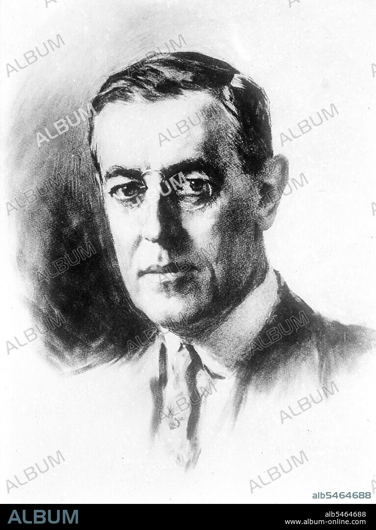 President Woodrow Wilson drawing ca. 1914-1918.