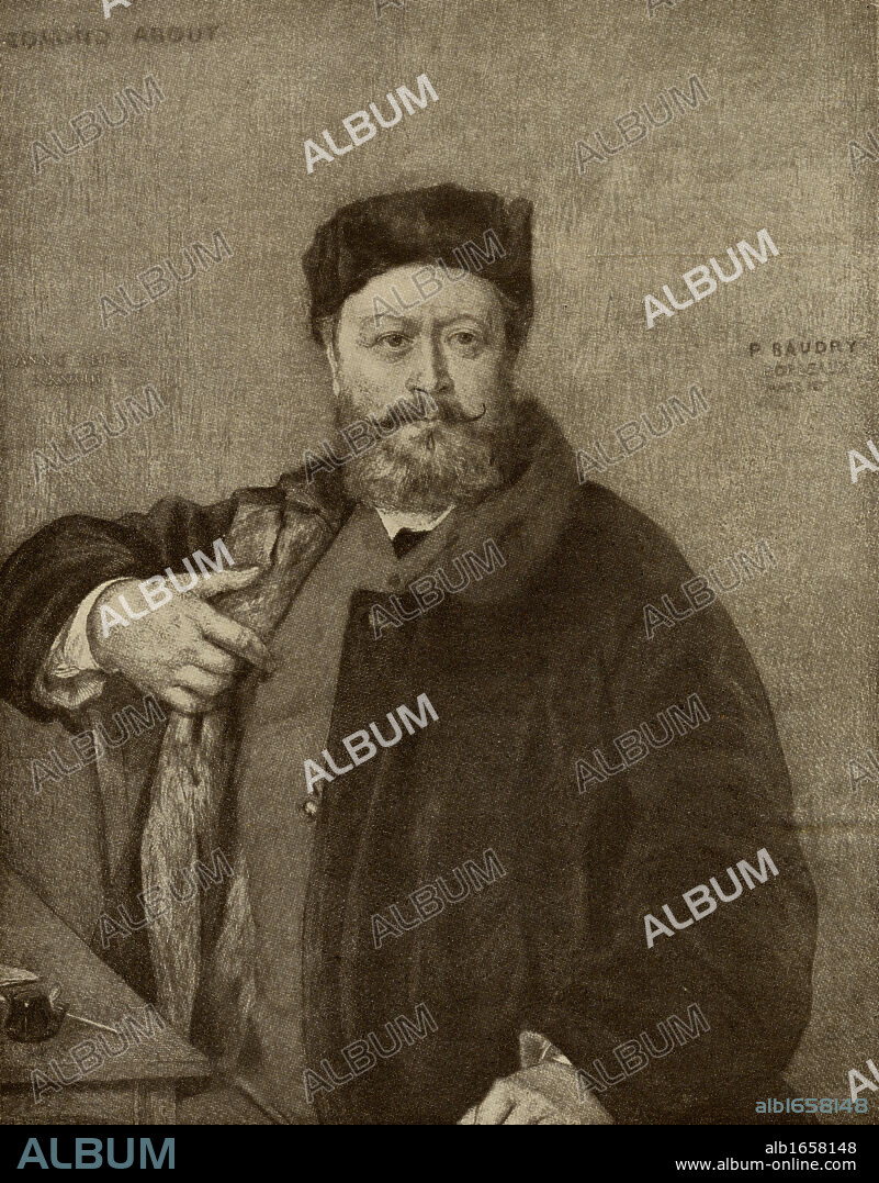 Edmond About, 1828-1885 French author. From the book "The Masterpiece Library of Short Stories, French. Volume 4".