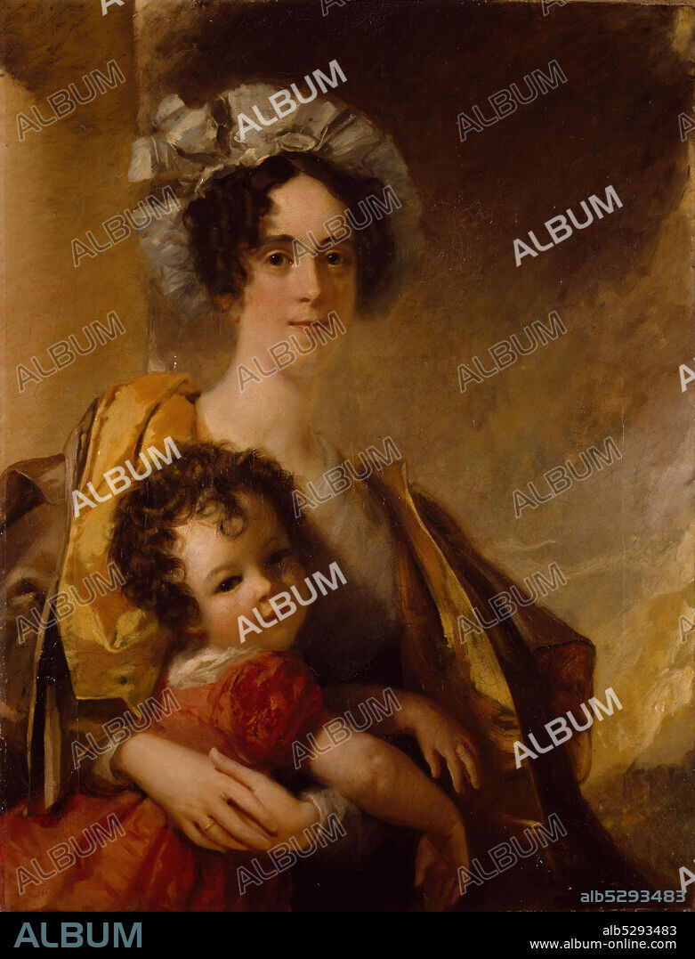 WILLIAM DYCE. Mrs John Clerk Maxwell (nee Frances Cay) and her Son James, 1833.
