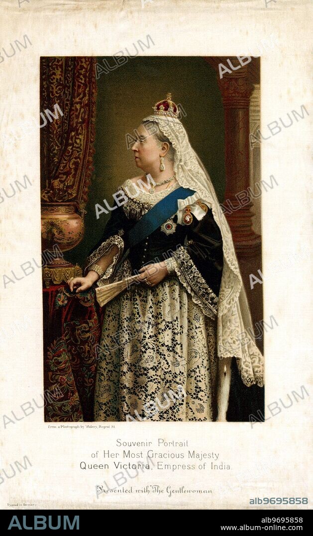 Souvenir portrait of Her Most Gracious Majesty Queen Victoria , Empress of India ( Presented with " The Gentlewoman " - 28 June 1897.