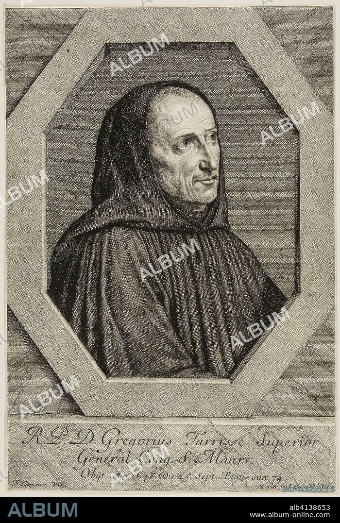 Dom Jean-Grégoire Tarisse. Jean Morin; French, c. 1590-1650. Date: 1610-1650. Dimensions: 311 × 212 mm (sheet, trimmed within platemark). Engraving and etching on paper. Origin: France.