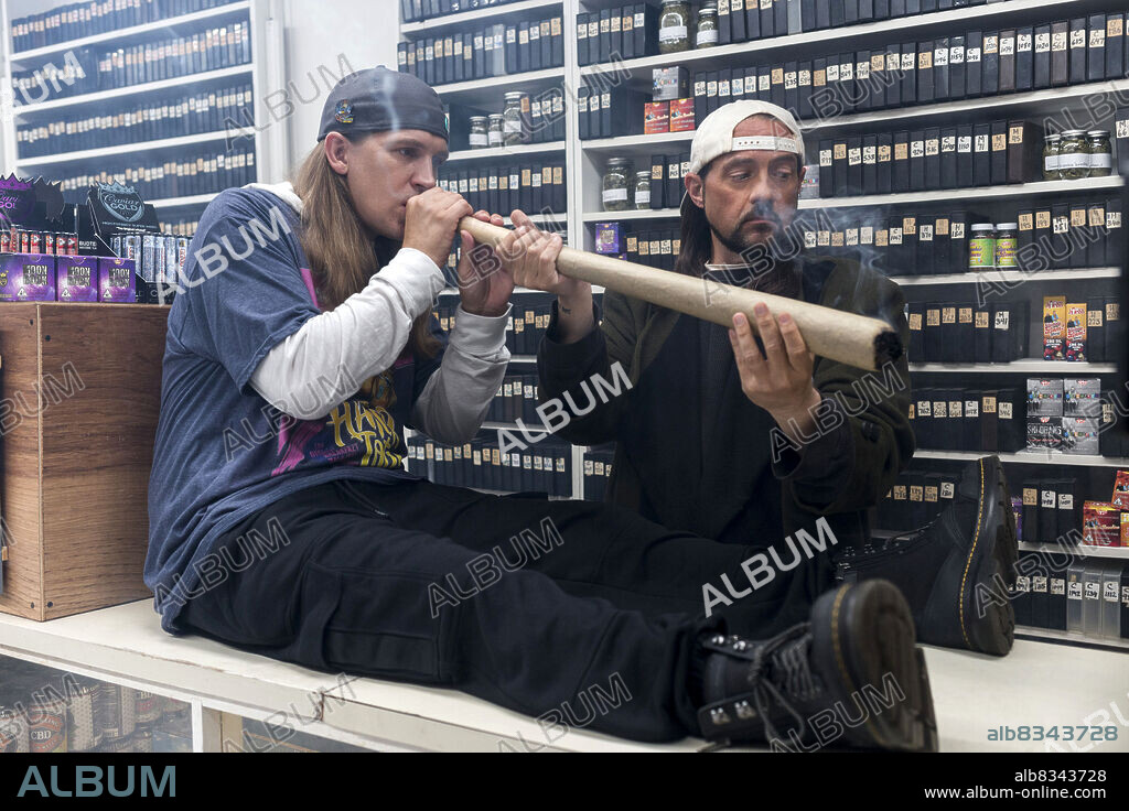 JEFF ANDERSON et KEVIN SMITH dans CLERKS III, 2022, réalisé par KEVIN SMITH. Copyright View Askew Productions / BondIt.