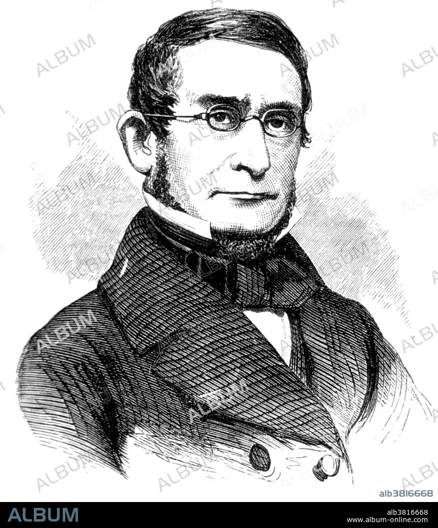 Charles Thomas Jackson (1805-1880) was an American physician and scientist who was active in medicine, chemistry, mineralogy, and geology. He was a brother-in-law of Ralph Waldo Emerson and a graduate of the Harvard Medical School  In 1829 he traveled to Europe where he studied both medicine and geology for several years. Upon returning to the United States he played an active role in the new state geological survey movement, serving successively between 1836 and 1844 as the state geologist of Maine, Rhode Island, and New Hampshire. Jackson is particularly remembered for his involvement in a series of often bitter priority conflicts that left their marks on the scientific and social scenes of his day. They followed a standard pattern: a discovery would be announced by someone, Jackson would then claim prior discovery, and a controversy would ensue. Some of the conflicts included: the telegraph (Samuel F. B. Morse), the digestive action of the stomach (William Beaumont), and the anesthetic effects of ether (William T. G. Morton). By 1873 Jackson was afflicted with mental illness and spent the remainder of his life in retirement. He died at the age of 85.