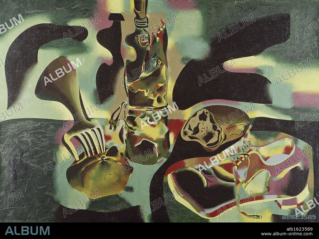 JOAN MIRÓ. Still life with old shoe by Joan Miro, 1937, 1893-1983, USA, New York City, Museum of Modern Art.