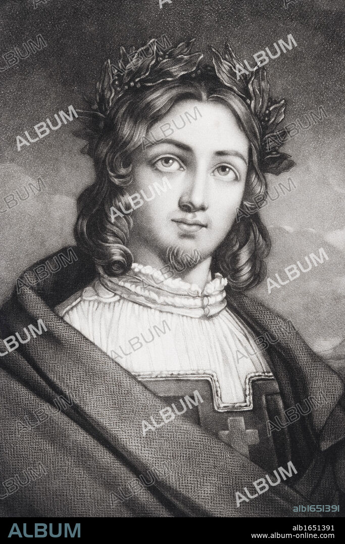 Francesco Petrarca aka Petrarch 1304 to 1374 Italian scholar poet and humanist.