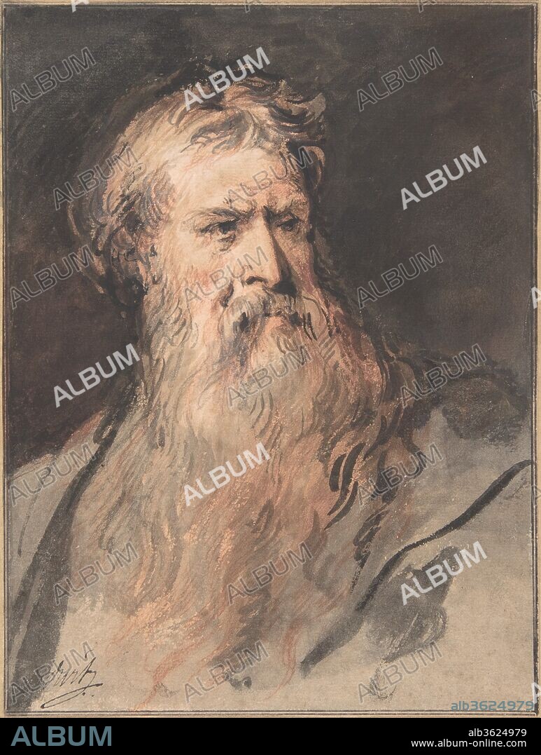 Study for the figure of Moses. Artist: Jacob de Wit (Dutch, Amsterdam 1695-1754 Amsterdam). Dimensions: 7 11/16 x 5 15/16 in. (19.6 x 15.1 cm). Date: 1730-37.