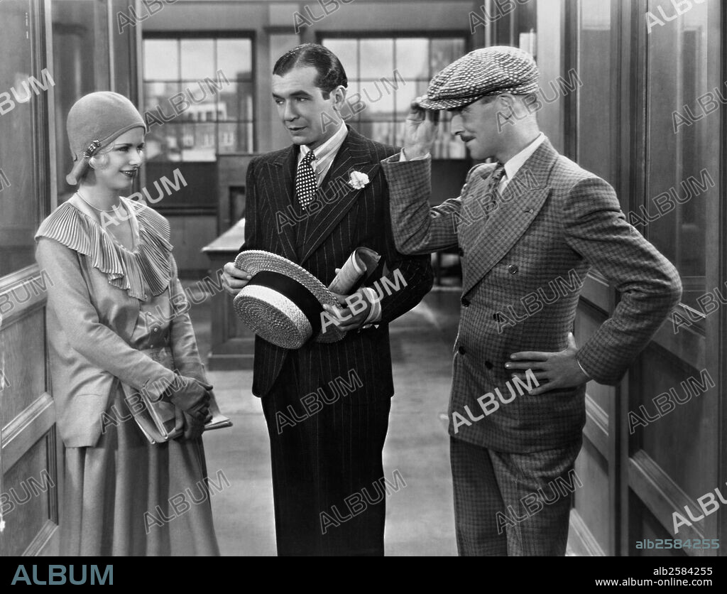 HARRY RICHMAN, JAMES GLEASON and JOAN BENNETT in PUTTIN' ON THE RITZ, 1930, directed by EDWARD SLOMAN. Copyright UNITED ARTISTS.